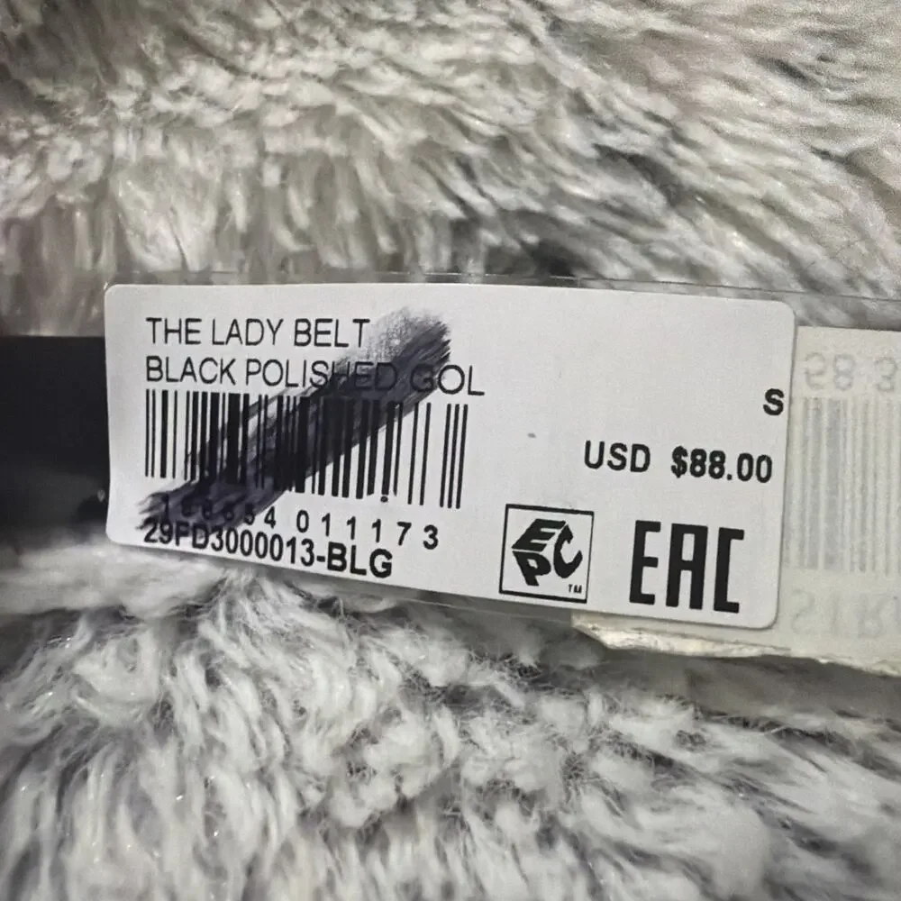 NWT Favorite Daughter Lady Belt Size Small Polished Gold Msca